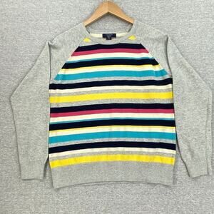 Chaps Sweater Womens Petite Extra Large Striped Long Sleeve Top Soft